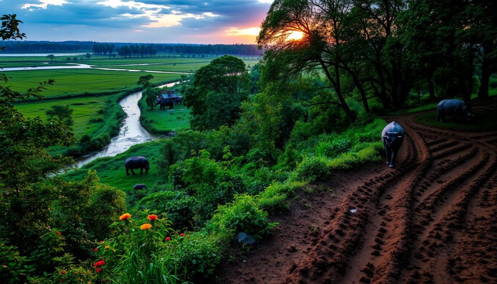 Chitwan National Park features Chitwan National Park features