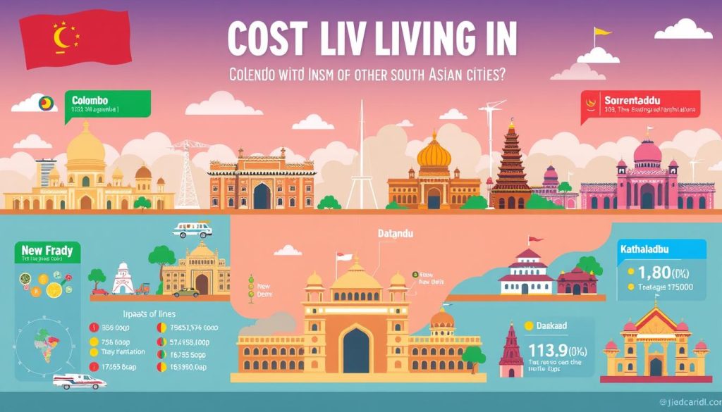 Colombo costs vs. South Asia