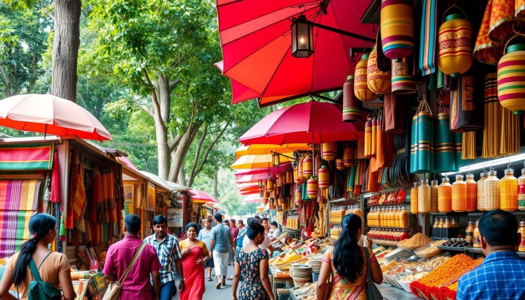 Colombo market shopping