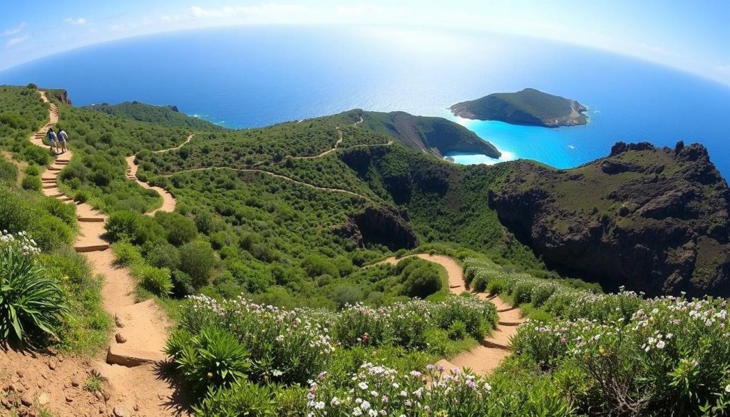 Comino hiking trails overview Comino hiking trails overview