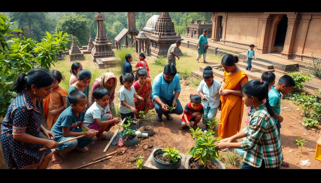 Community engagement in Lumbini conservation initiatives Community engagement in Lumbini conservation initiatives