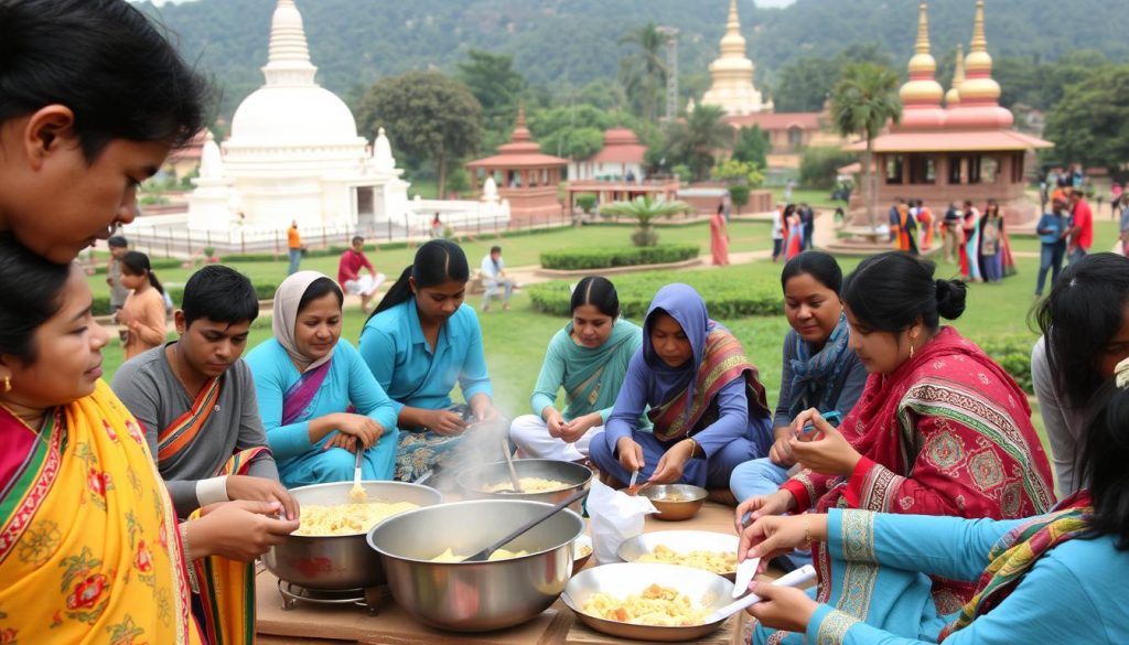 Community engagement initiatives in Lumbini