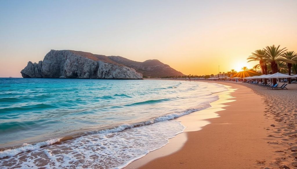 Coral Bay beach in Paphos