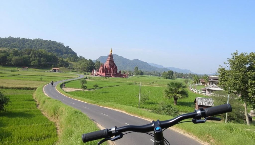 Cycling routes in Lumbini