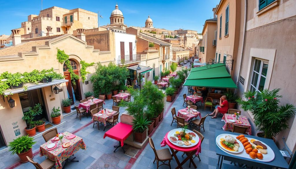 Dining options in Mdina Dining options in Mdina