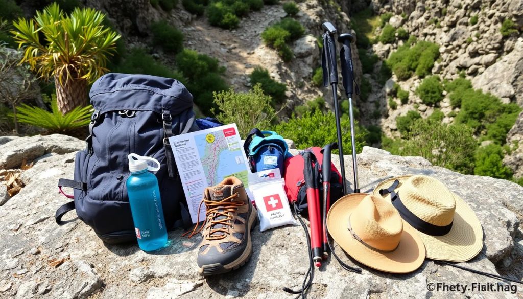 Essential hiking gear for Avakas Gorge