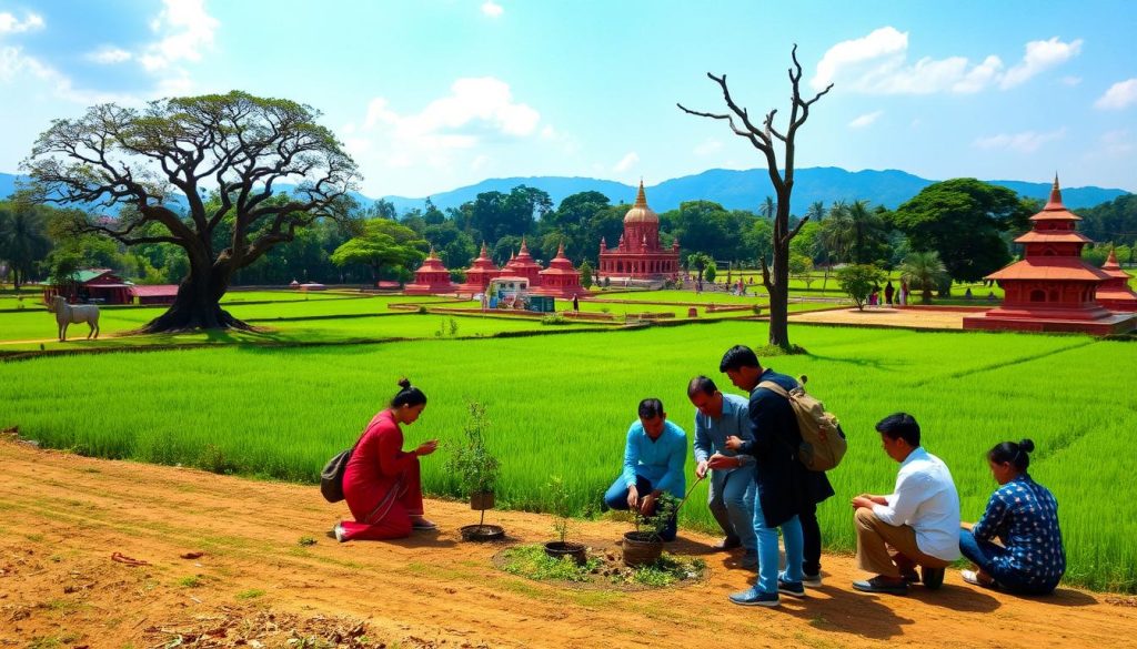 Ethical tourism practices Lumbini