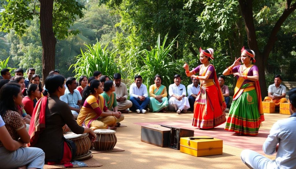 Etiquette for attending Tharu performances