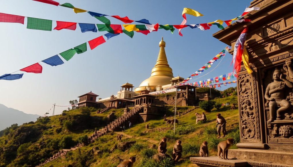 Explore ancient temples in Nepal at Swayambhunath Explore ancient temples in Nepal at Swayambhunath
