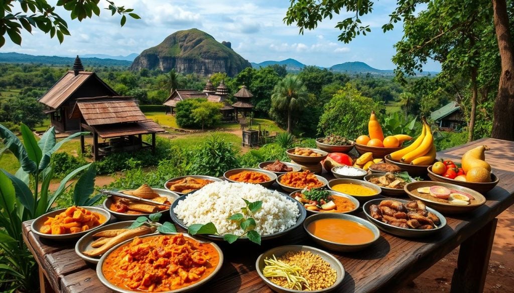 Exploring local Sri Lankan cuisine near Sigiriya