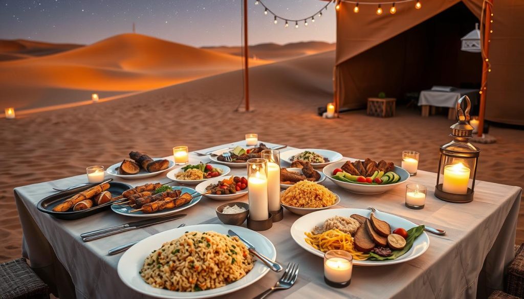 Food at desert camps Food at desert camps