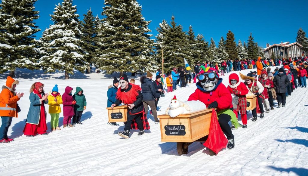 Frozen Dead Guy Days coffin racing