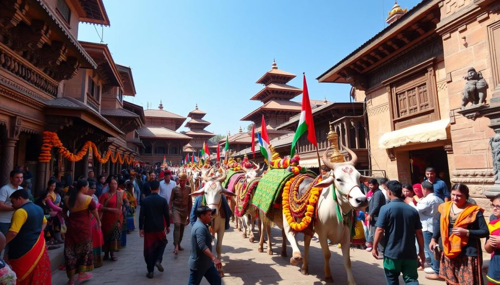 Gai Jatra festival in Bhaktapur