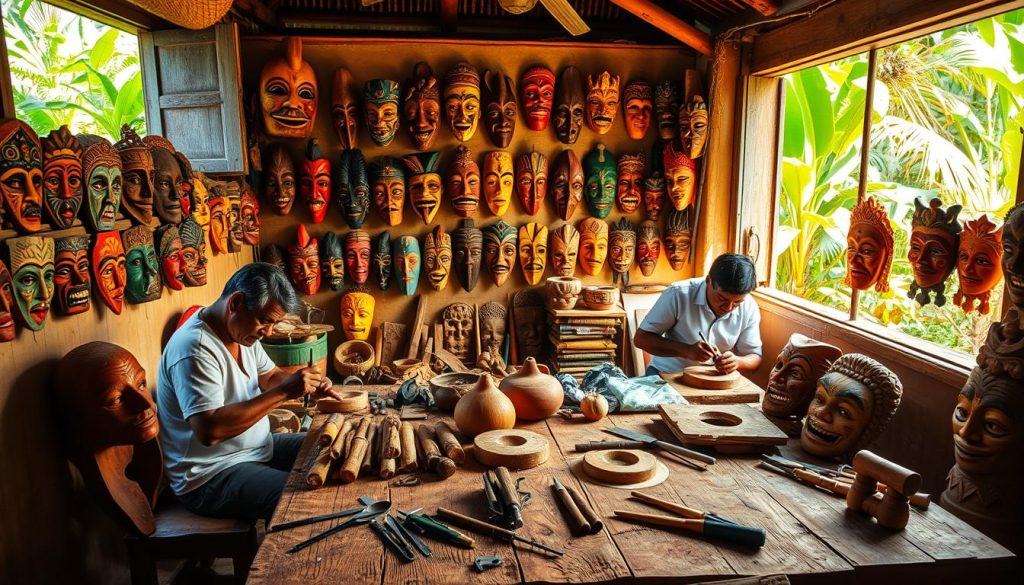 Galle mask carving workshops