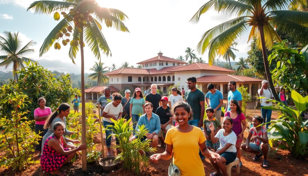 Galle volunteer work with NGOs