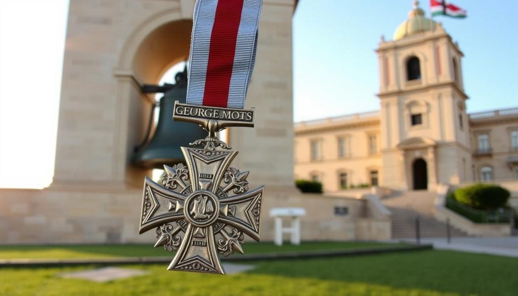 George Cross and World War II memorial Valletta