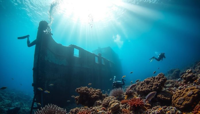 Gozo diving and underwater exploration around shipwrecks