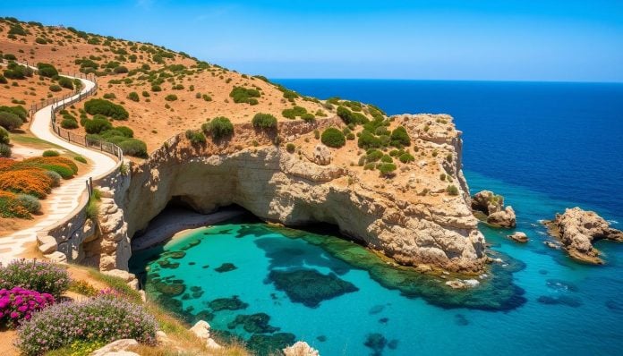 Gozo hiking trails and exploring hidden coves