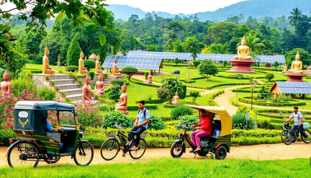 Green travel tips for Lumbini