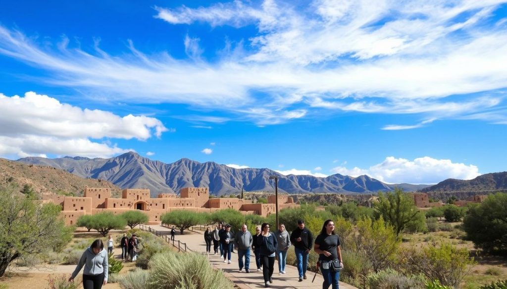 Guided tours at Taos Pueblo Guided tours at Taos Pueblo