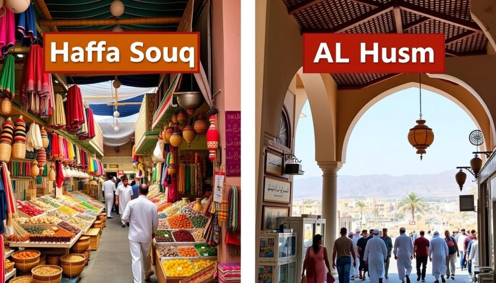 Haffa Souq and Al-Husn Souq comparison Haffa Souq and Al-Husn Souq comparison