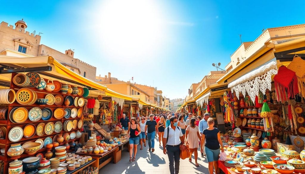 Handmade souvenirs in Sliema shopping experience