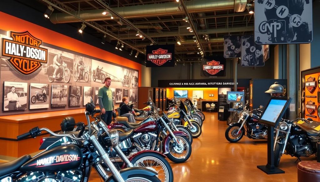 Harley-Davidson Museum exhibits and displays Harley-Davidson Museum exhibits and displays