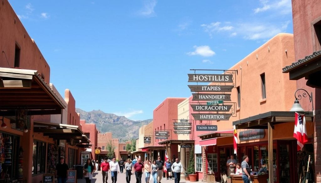 Historic Taos Plaza shops