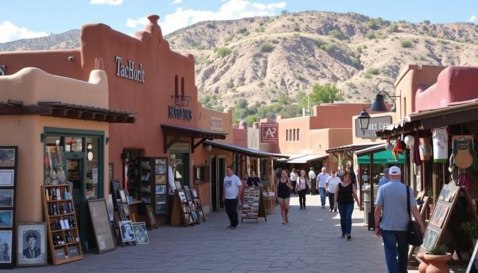 Historic Taos Plaza shops