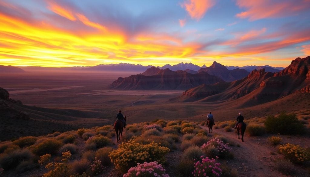 Horseback riding in New Mexico