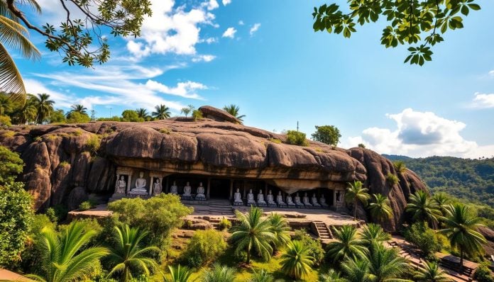 How can I visit the Dambulla cave temple from Sigiriya?