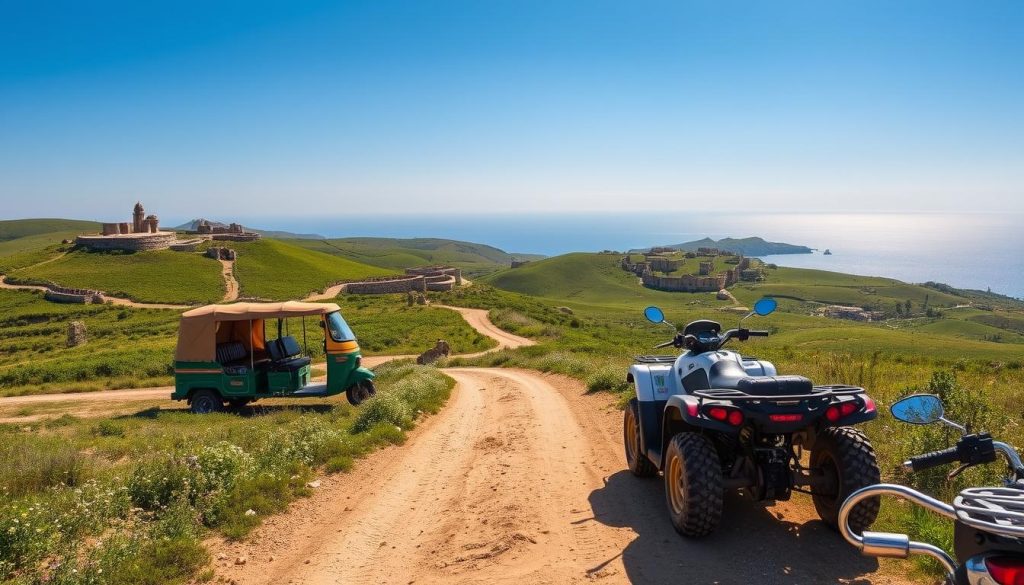How can you tour Gozo by Tuk-Tuk or Quad Bike? How can you tour Gozo by Tuk-Tuk or Quad Bike?