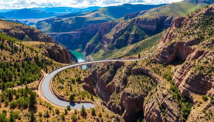 How do I get to the Rio Grande Gorge Bridge from Taos?