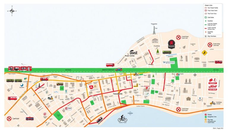 How do visitors navigate the Green Line in Nicosia?