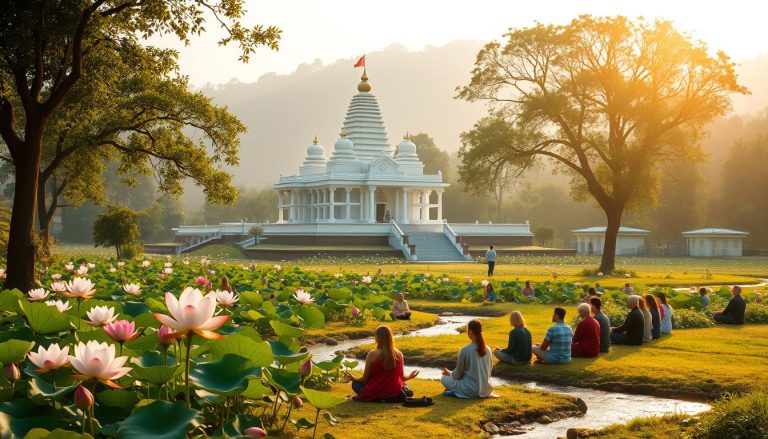 How does Lumbini contribute to world peace?