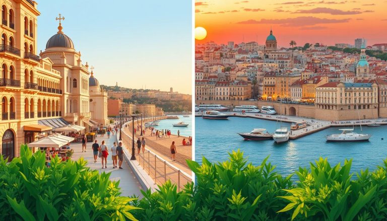 How does Sliema compare to Valletta for tourists?