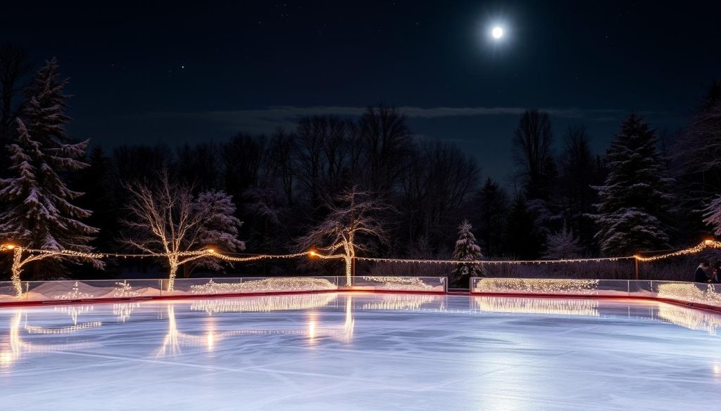 Ice skating under the stars Ice skating under the stars