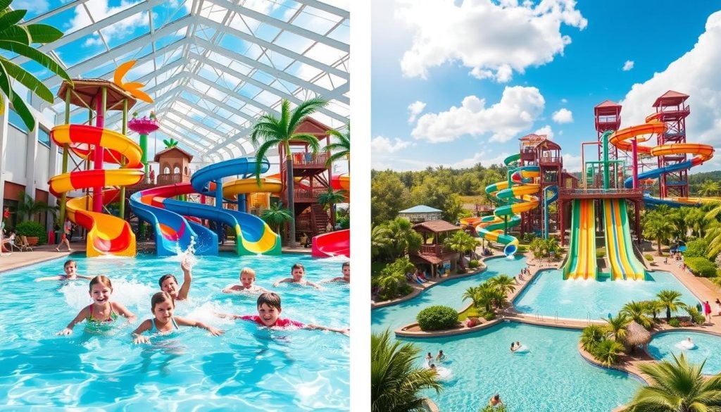 Indoor water parks Wisconsin vs Outdoor water parks WI Dells