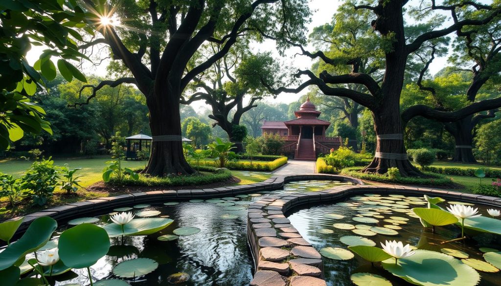 Is there a garden in Lumbini where one can meditate? Is there a garden in Lumbini where one can meditate?