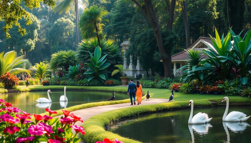 Kandy couple tours at the Royal Botanical Gardens