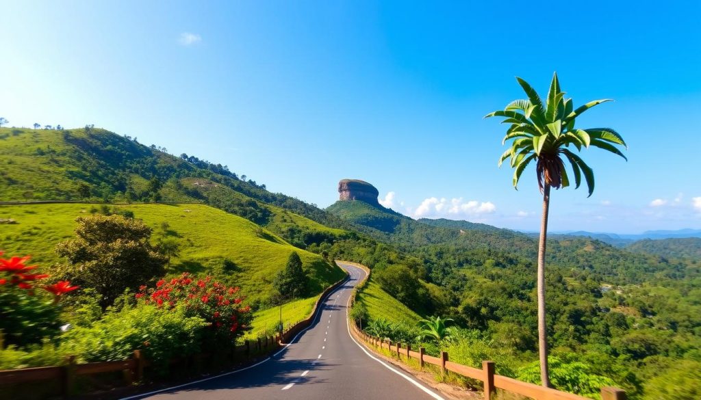 Kandy to Sigiriya distance