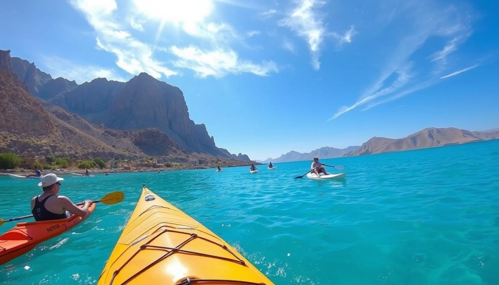 Kayaking and stand-up paddleboarding adventures in Muscat's bays Kayaking and stand-up paddleboarding adventures in Muscat's bays