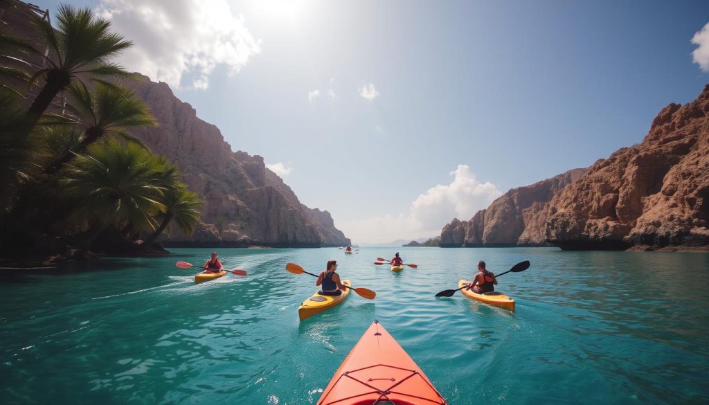 Kayaking and stand-up paddleboarding adventures in Salalah's lagoons Kayaking and stand-up paddleboarding adventures in Salalah's lagoons