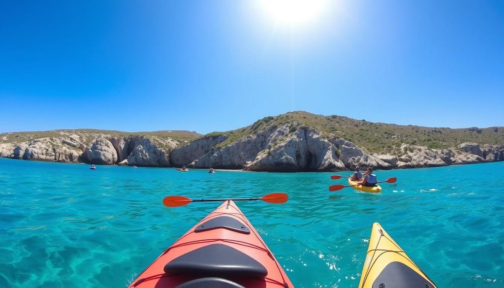 Kayaking in Comino Kayaking in Comino