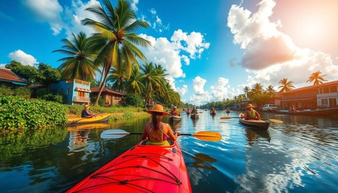 Kayaking tours on Colombo's canals