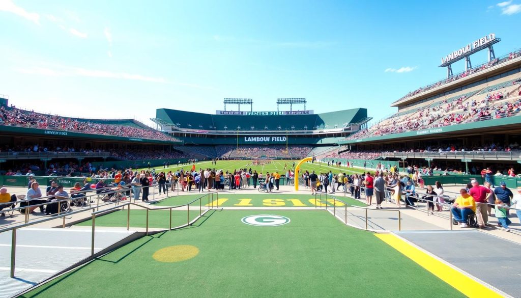 Lambeau Field visitor information related to accessibility features