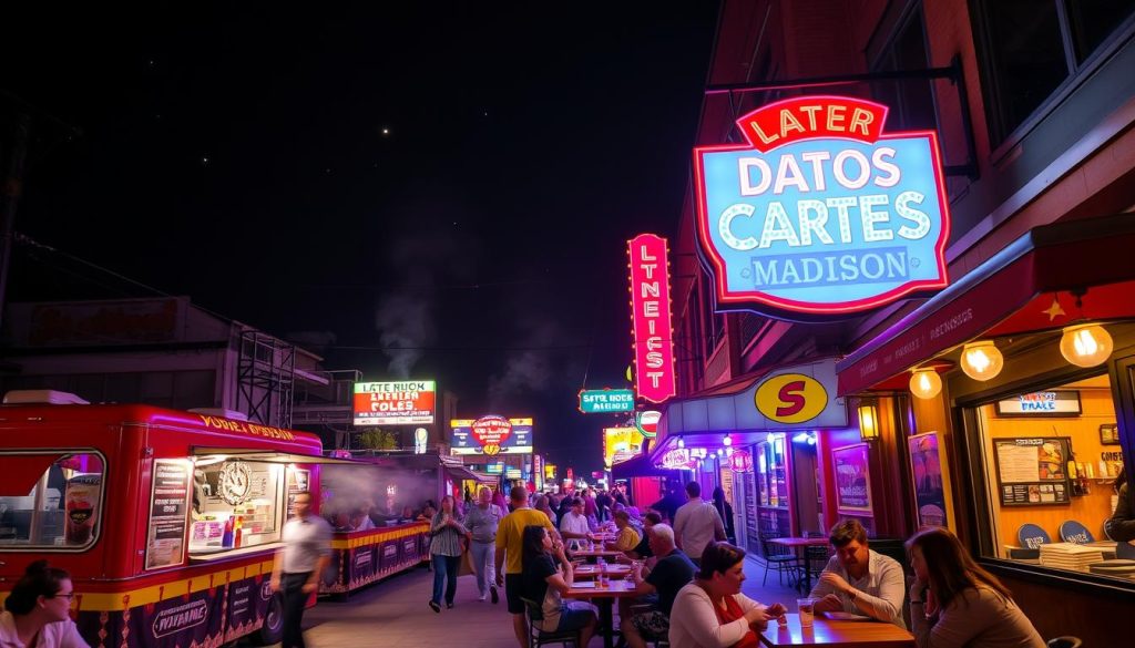 Late-night dining in Madison