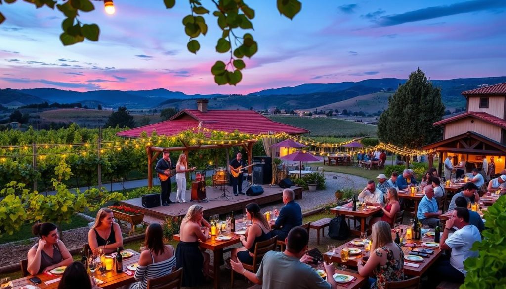Live music at La Crucita de Tortugas winery Live music at La Crucita de Tortugas winery