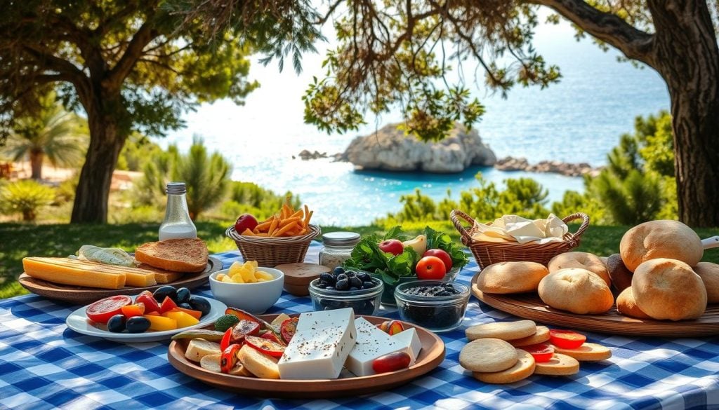 Local cuisine in Cape Greco