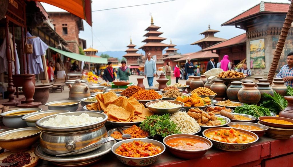 Local food in Bhaktapur